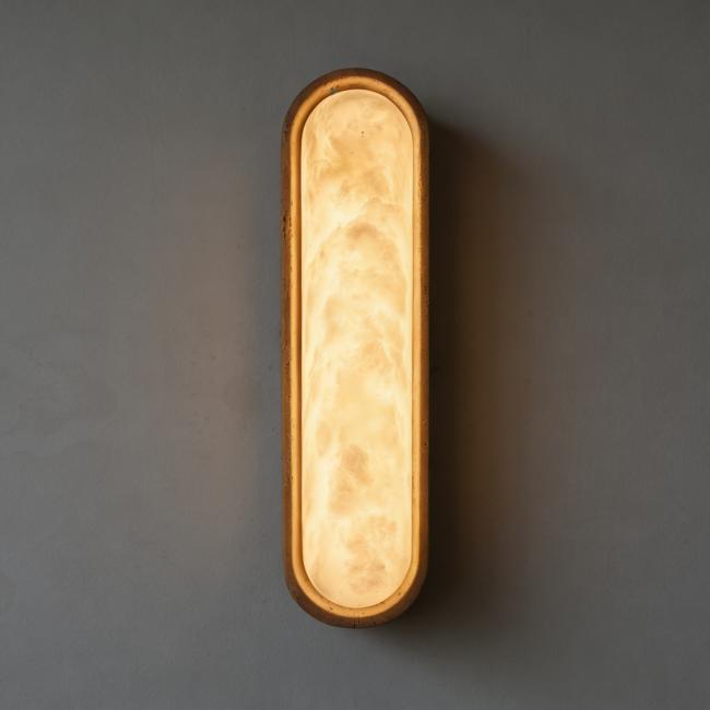 Wall lamp installation example