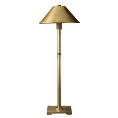 China E26 / Candelabra Hardwired Rechargeable Brass Table Lamp Brass LED Desk Lamp for sale