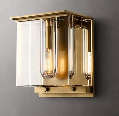 China 25W Sand Cast Brass Modern Indoor Wall Sconces For Living Room for sale