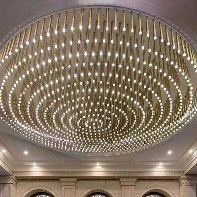 China Iluminação de cristal de luxo de luxo para lobby do hotel 110-240V à venda