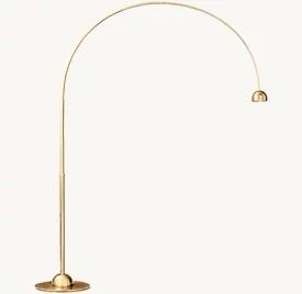 China Hardwired 110-120V Brass Arc Floor Lamp Bulb Included for sale