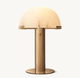 China Restaurants 15W E26 LED Bedside Table Lamps With An Alabaster Shade for sale