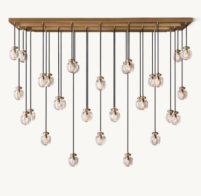 Chine Classic RH Chandelier With Brass Finish / Candelabra Bulb Type Bulb Types A Work Of Art 	Balance Light à vendre