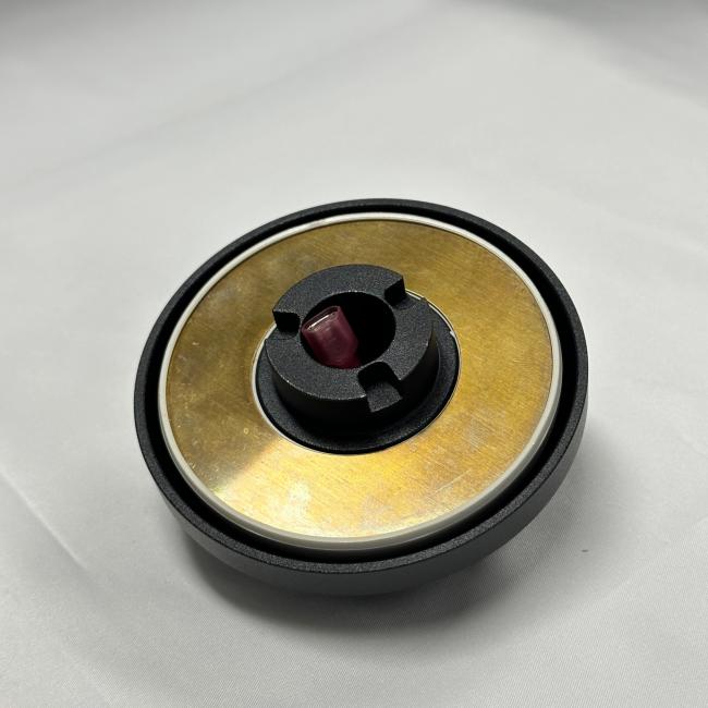 Steering Wheel Hub Adapter for Subaru vehicles - installed view with racing wheel