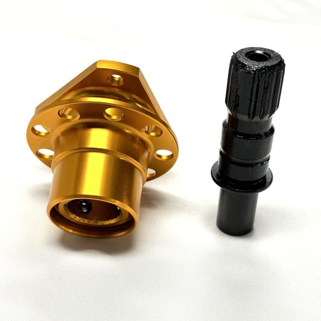 Deluxon 3 Bolt-on Steering Wheel Quick Release - installation view