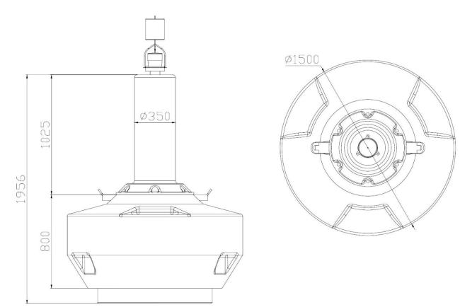 1500mm marine buoy