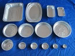 China Recipiente de alumínio redondo/do supermercado de alumínio dos recipientes almoço do quadrado de alimento à venda
