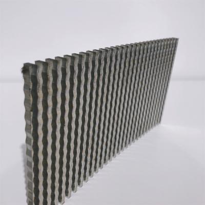 China Ruffled Perforated Aluminum Folded Fin Heat Sink Automotive Spare Parts for sale
