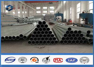 China 8M Octagonal Hot Dip Galvanized Steel Pole Metal Posts 135mm / 196mm Diameter for sale