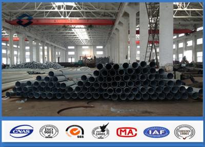 China Burial Type ASTM A 123 Galvanized Steel Pole for Electrical Distribution Power Line for sale