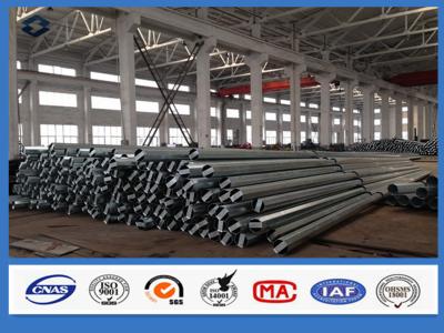 China 25FT Q355 Steel Material Galvanized Electric Power Steel poles for sale