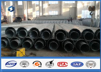 China Dodecagonal Galvanized Electrical Power Transmission Pole 20M Height ISO9001:2008 for sale