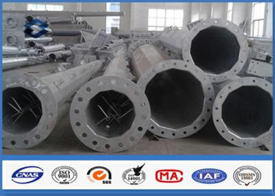 China transmisión eléctrica galvanizada 66KV postes para uso general de acero con el galvanizado en venta