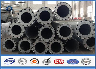 China Hot Roll Steel Metal Utility Poles , 345Mpa Min Yield Stress Electrical Poles And Towers for sale