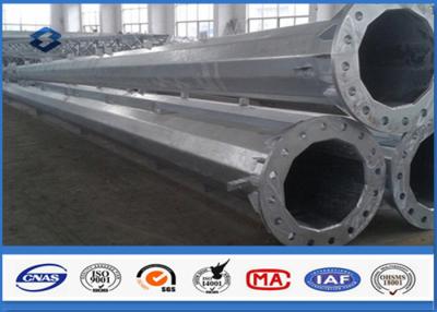 China HDG Polygonal Sub Transmission Steel Tubular Pole with Base Plate ISO9001:2008 for sale
