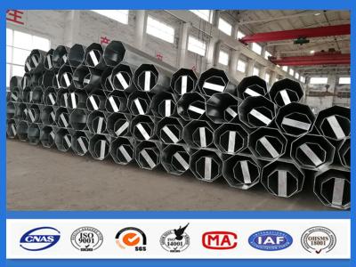 China 30ft 40ft Octagon Shape Galvanized Pole For Electricity Transmission Line for sale