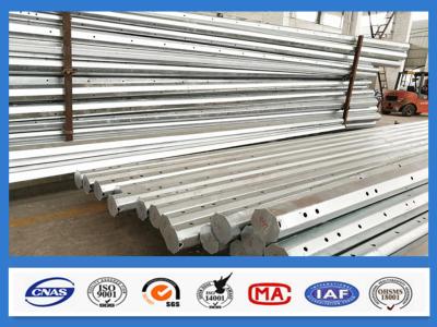 China 25FT - 45FT 15KV Octagonal Hot Dip Galvanized Steel Pole , Electric Power Pole for sale