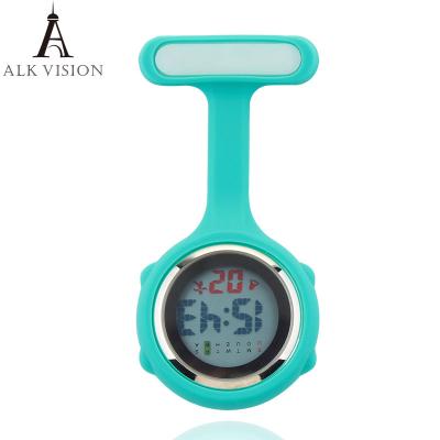 China Silicone Digital Nurse Watches Fob Pocket Watches Lapel Nursing Brooch Clock Doctor Nurse Gift Timepiece for sale