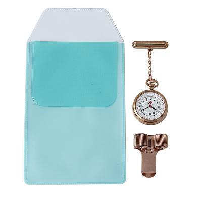 China Pendant Nurse Pocket Watch+Penbag+Pen Clips Combination Three-piece Medical Quartz Fob Watches Doctor Nurse Gift for sale