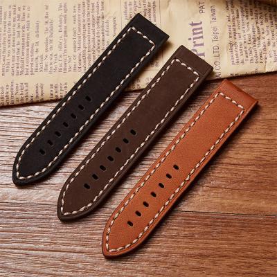 China Watch belt watch fashion bracelet strap wristband brown light brown black20mm 22mm24mm for sale