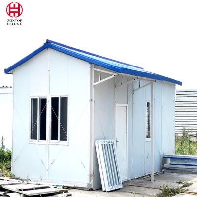 China Zontop new design small low cost fast build  ready quick concrete 20 ft 40 ft  glass containre K -type Prefab K house ho for sale