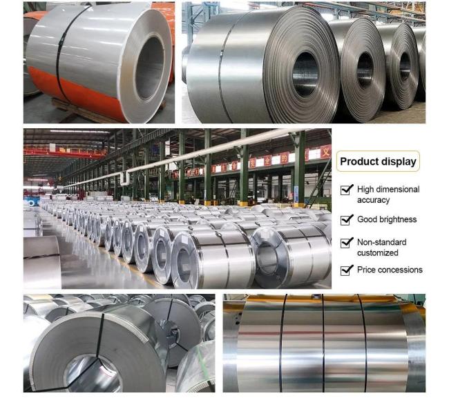China Factory 2b/Ba/No. 1/No. 4/Hl/8K Ss Coil Cold Rolled/Hot Rolled 201 304 316 309S 310S 321 430 904L Stainless Steel Coil