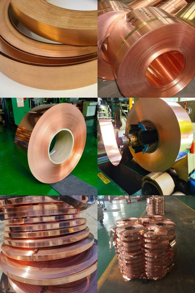 Professional Manufacturer Conductive Copper Metal Coil 0.1mm-2mm THK C17500 C1100 T2 Copper Strip