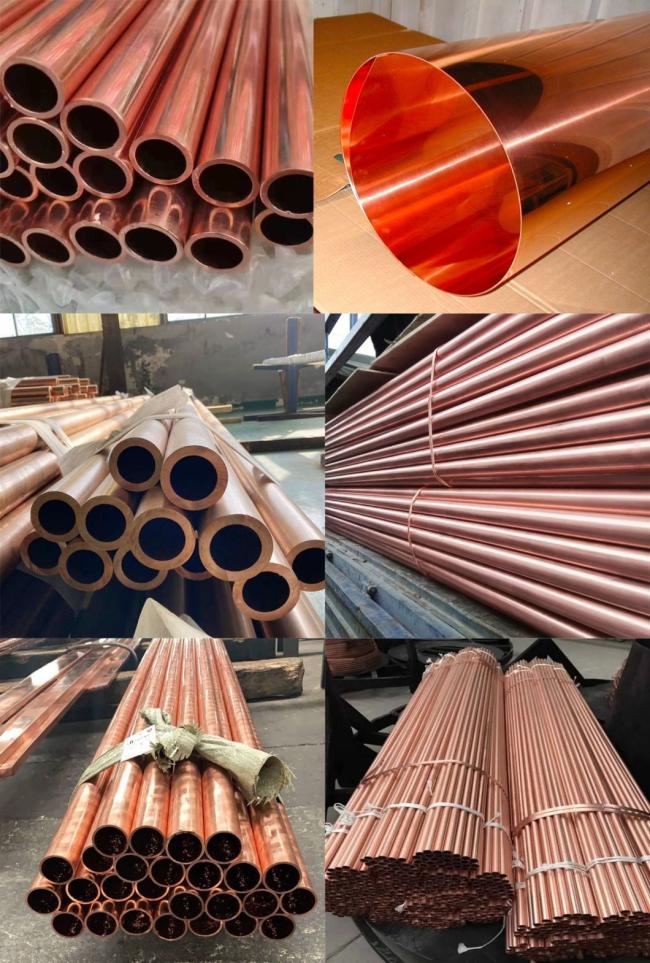 C10100 C10200 C11000 99.9% Pure Copper Tube / Copper Pipe Price