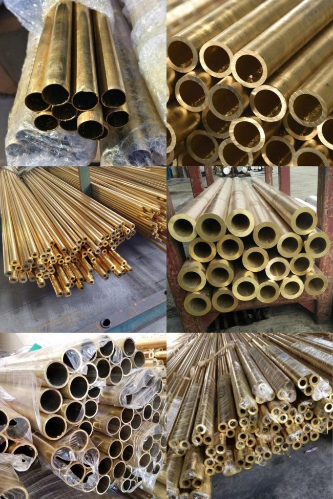 Cutting Processing Phosphor Bronze Straight Tube 1/2" 3/4" C11300 C11400 C62400 Copper Pipe