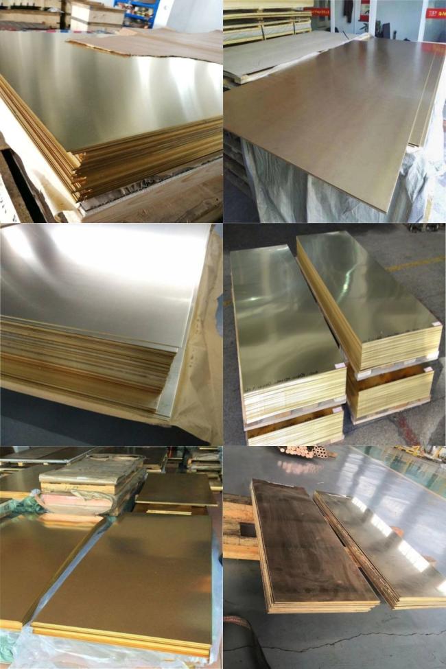 Manufacturers 3mm 5mm Polished Brass Sheet Customized ASTM C26000 C22000 Brass Plate for Sale