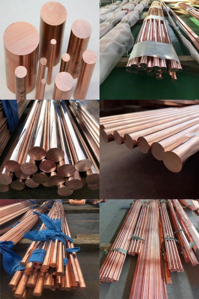 Pure Copper Customized Size C11000 C12000 C12200 Tu1 Tp1 C10200 C1020 Cu-of Good Quality Copper Round Bar Rods for Industrial