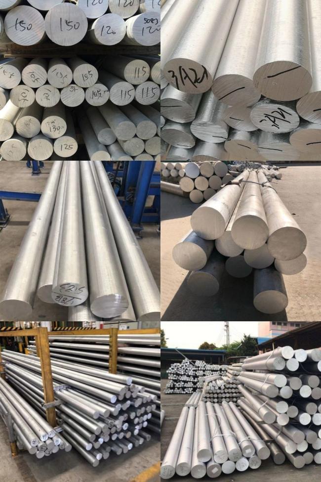 Aluminum Round Bar 6023 6082 5083 6061 5052 5083 7075 T6 Alloy Aluminum Bar Rod Customized Size