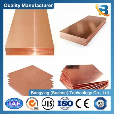 China Metal Sheet Brass Plate 0.1mm C10100 C10200 C21000 4X8 Copper Sheet for Melting Point C for sale