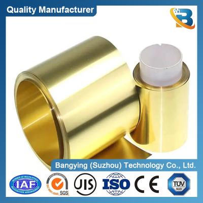 China Best Golden C22000 C2200 H90 Brass Strip Coil C2680 Brass Strip C61400 H62 Brass Coil for sale