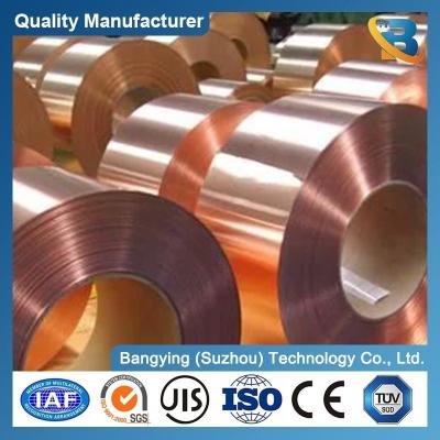 China 35-45 Dureza personalizada 99,99% Banda de cobre puro Hoja de cobre de metal bobina placa de cobre en venta