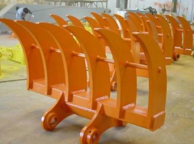 China Reasonable Design Excavator Brush Rake For Forestry / Road Construction for sale