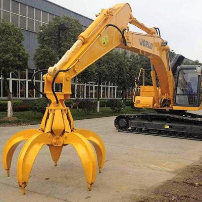 China Factory Direct Sale Excavator 360 degree Rotation Hydraulic Orange Peel Grab Steel Scrap Grapple for sale