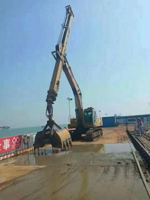 China Excavator Long Reach Boom Clamshell Telescopic Arm Digger Attachments for sale