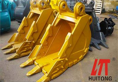 China PC21-21t Mini Excavator Trench Bucket 1100mm Length Drainage Bucket for sale