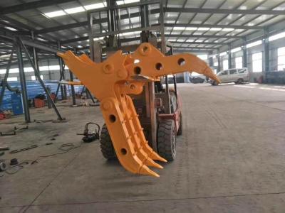 China ISO Accurate 1800mm Excavator Manual Grapple Excavator Wood Grapple WX240 for sale