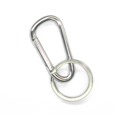 China 28MM Dia Small Carabiner Keychain Clips High Rigidity Excellent Abrasion Resistance for sale