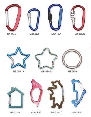 China Eco Friendly Climbing Carabiner Clips,  Carabiner Key Ring Special Shaped for sale