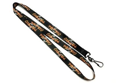 China Black J Hook Accessories Related Dye Sublimation Lanyards Gradually Changing Color Logo for sale