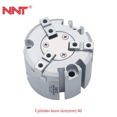 China NNT Pneumatic Grippers For Robots Aluminum Alloy Round Body for sale