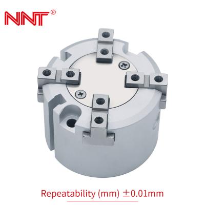China 4 Jaw Rotary Pneumatic Gripper Double acting Precision Cylindrical for sale