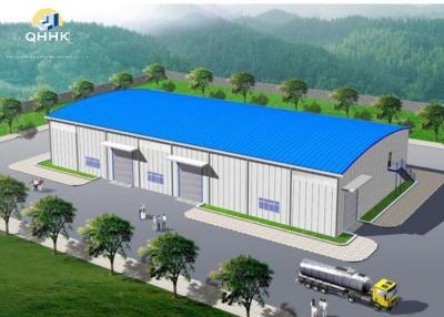 China Sliding Door Steel Structure Warehouse  With Steel Color Sheet / Sandwich Panel for sale