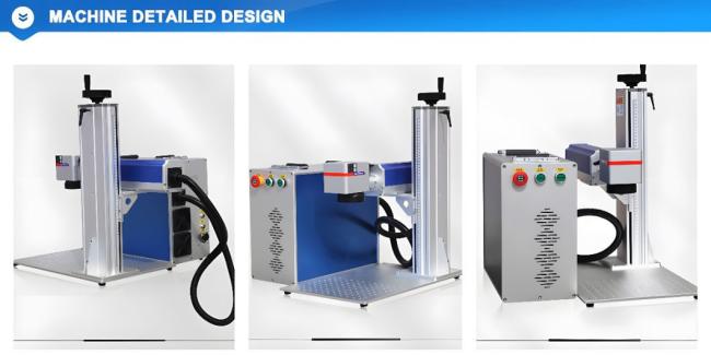 Enclose Fiber Laser Marking Machine 50W Protect Environment Full Cover Max Source