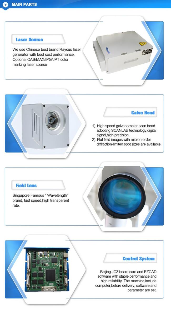 20W 30W 50W 80W Fiber Laser Marking Machine Laser Marker PVC ID Card Laser Printer Mini Portable for Jewelry Cup