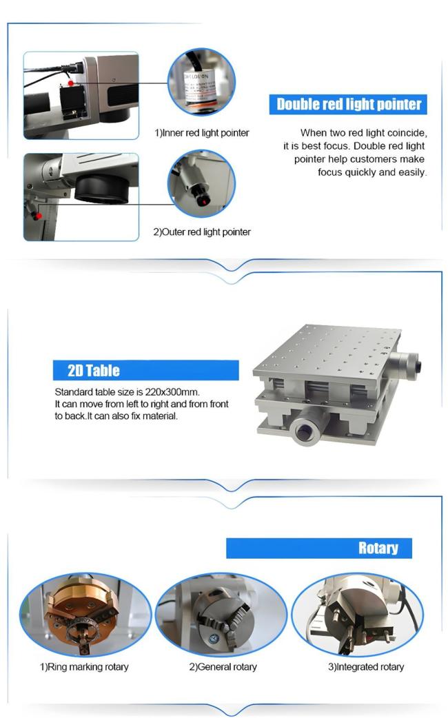 20W 30W 50W 80W Fiber Laser Marking Machine Laser Marker PVC ID Card Laser Printer Mini Portable for Jewelry Cup