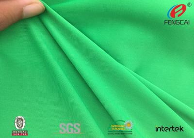 China Green Jacquard Knitted Polyester Spandex Fabric Sportswear Material UV Resistant for sale